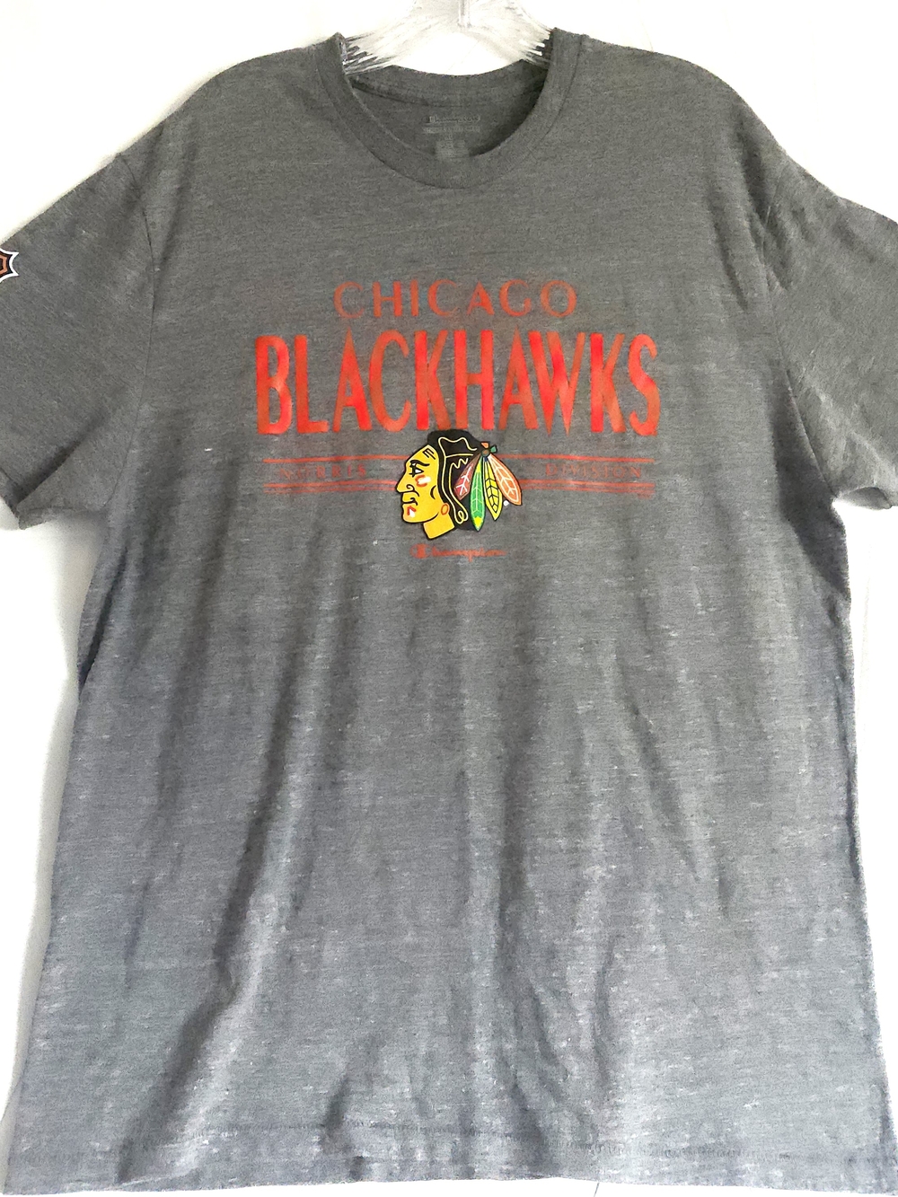 Chicago Blackhawks Gray Graphic Tee - Men's